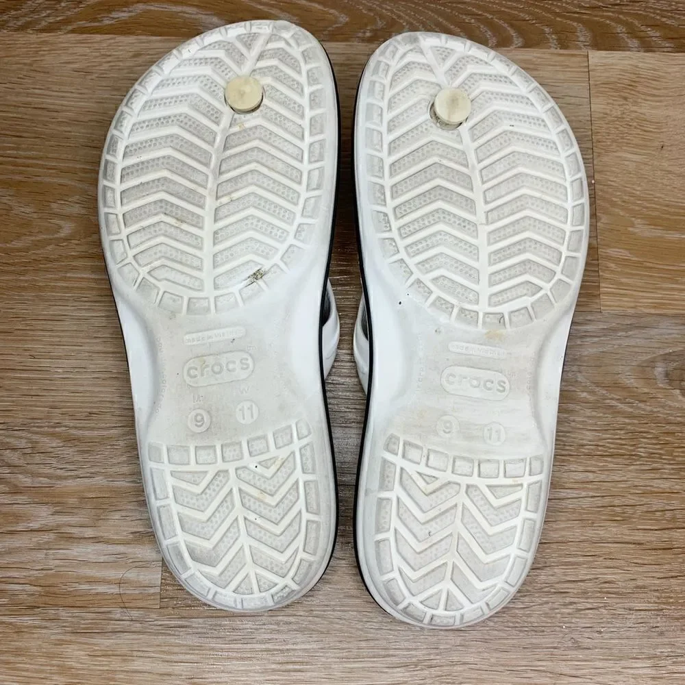 Crocs Unisex White Flip Flop Sandals